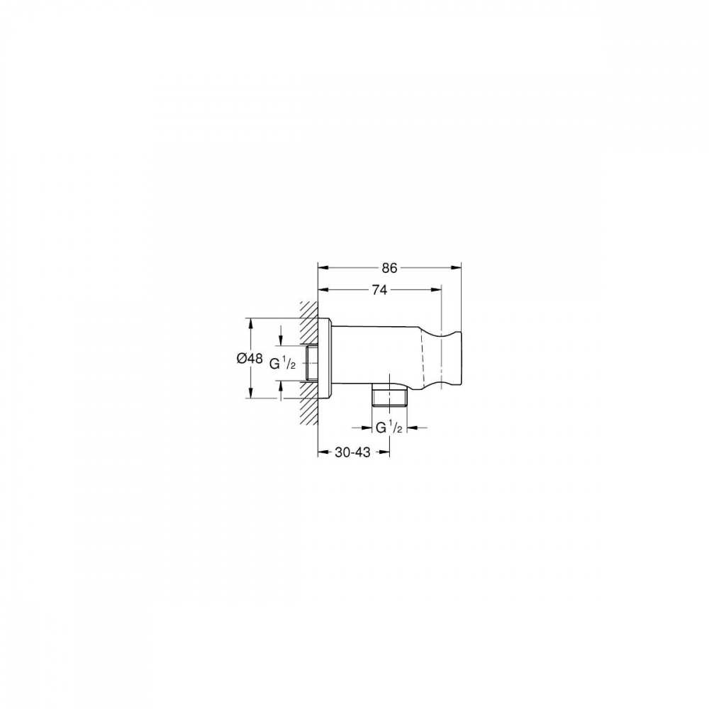 Grohe Rainshower conexiune unghiulară Cool Sunrise 26658GL0 [2]