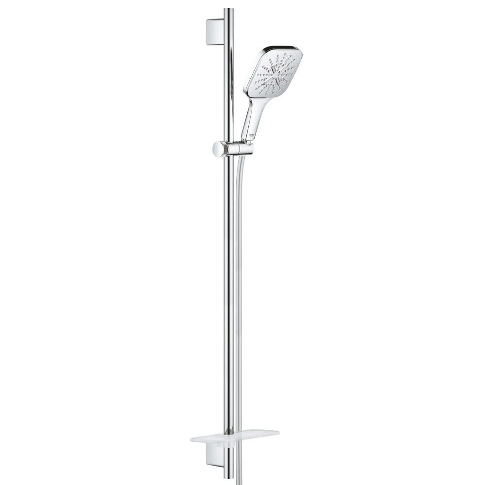 Grohe Rainshower Eco SmartActive 130 Cube Set dus cu bara 90 cm si savoniera, crom [1]