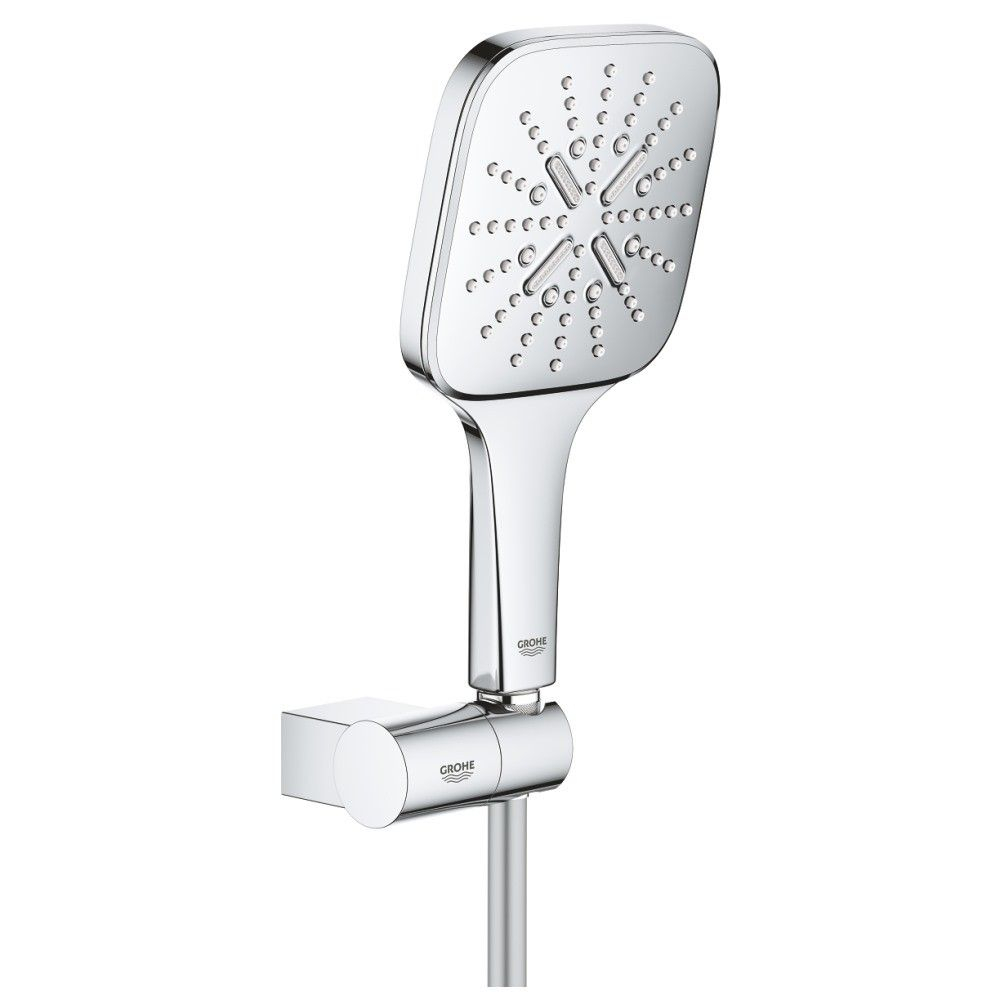 Grohe Rainshower Eco SmartActive 130 Cube Set dus cu suport reglabil, crom [1]