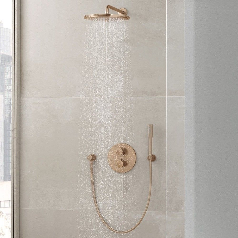 Grohe Rainshower Suport fix para de dus, cupru mat (brushed warm sunset) [2]