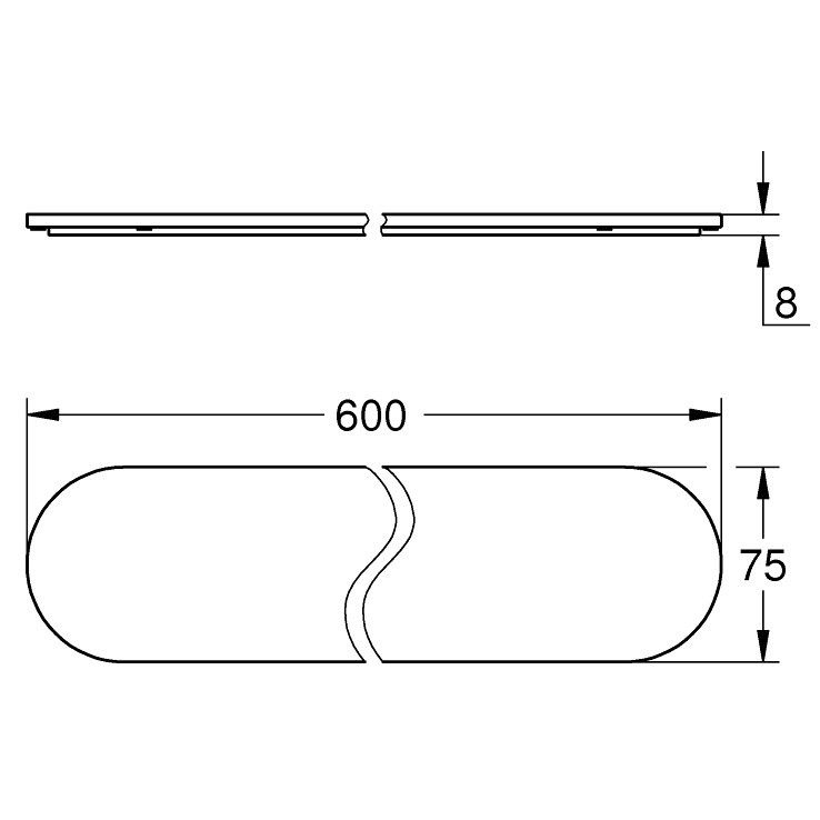 Grohe Selection Polita sticla 60 cm [3]