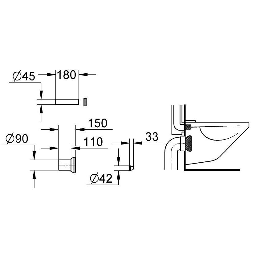 Grohe Set WC de racord admisie si evacuare [2]