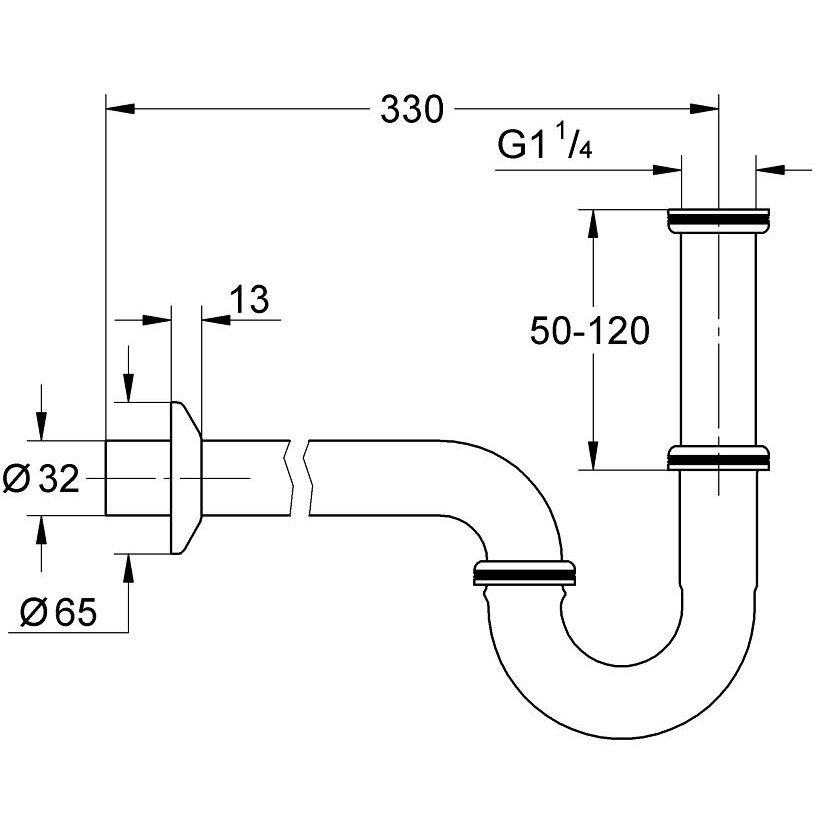 Grohe Sifon estetic pentru bideu [2]