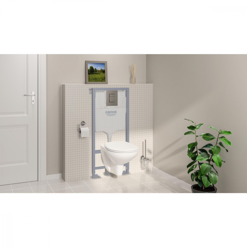 Grohe Solido cadru încastrat cu buton și sigiliu pentru vas wc suspendat 39930000 [4]
