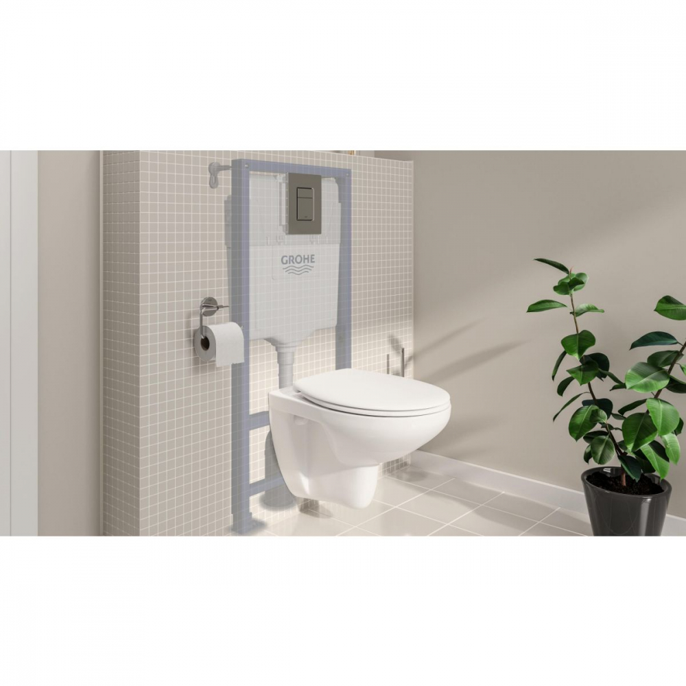 Grohe Solido cadru încastrat cu buton și sigiliu pentru vas wc suspendat 39930000 [5]
