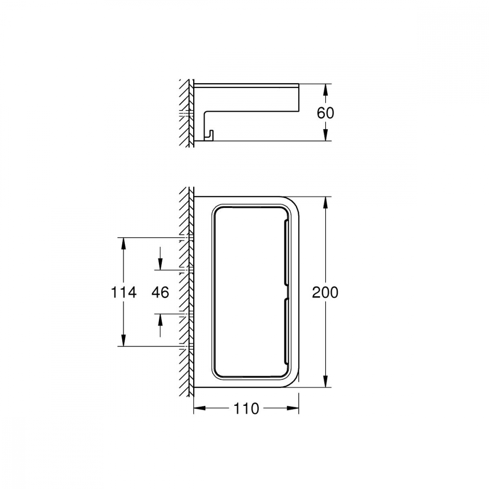 Grohe Start Cube raft de duș 20 cm crom 41107000 [2]