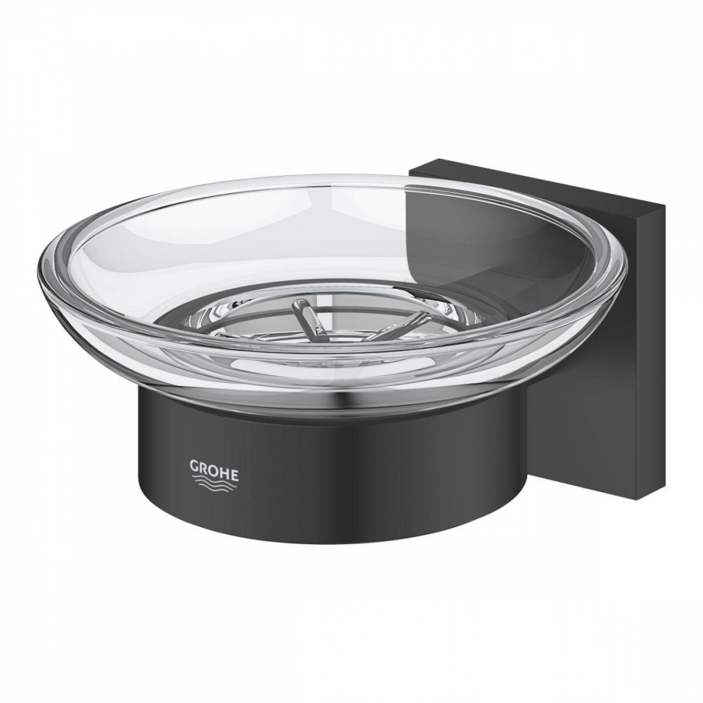 Grohe Start Cube săpunieră perete negru-transparent 410962430 [3]