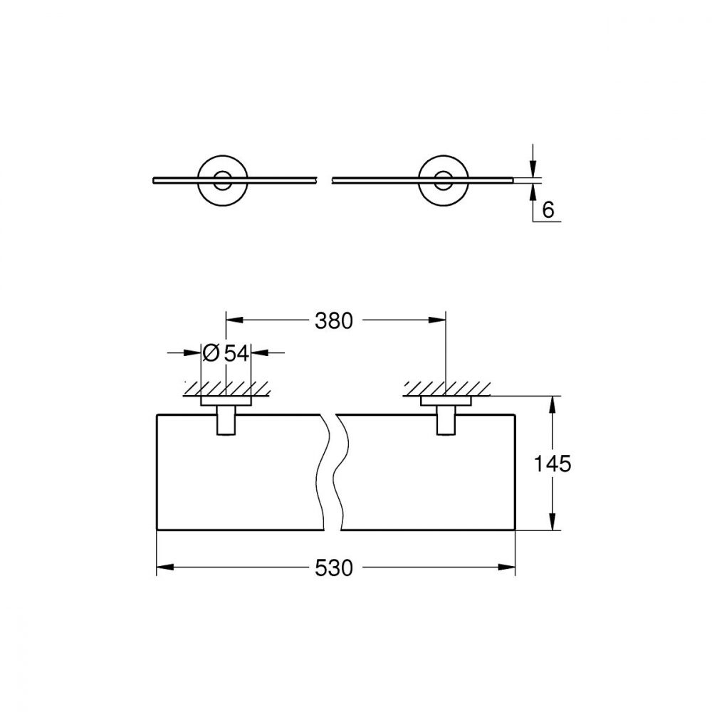 Grohe Start raft 53 cm negru 412022430 [2]