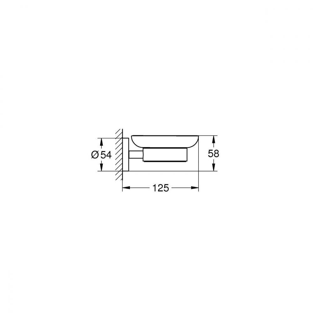 Grohe Start săpunieră perete negru 411932430 [2]