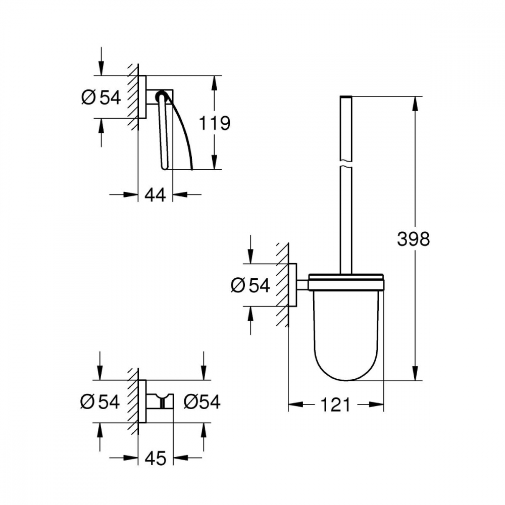 Grohe Start set de accesorii 3 în 1 negru 412042430 [2]
