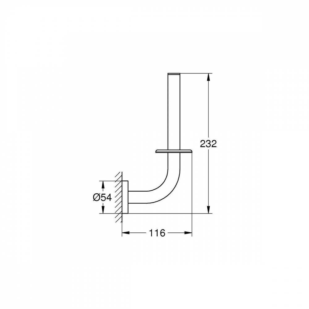 Grohe Start suport pentru hârtie igienică crom 41186000 [2]