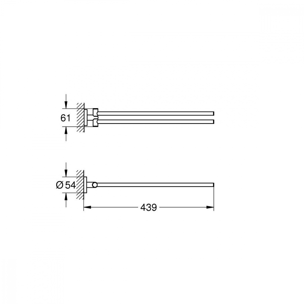 Grohe Start suport prosop crom 41183000 [2]
