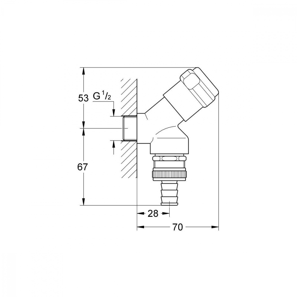 Grohe supapă de perete StarLight Chrome 41190000 [2]