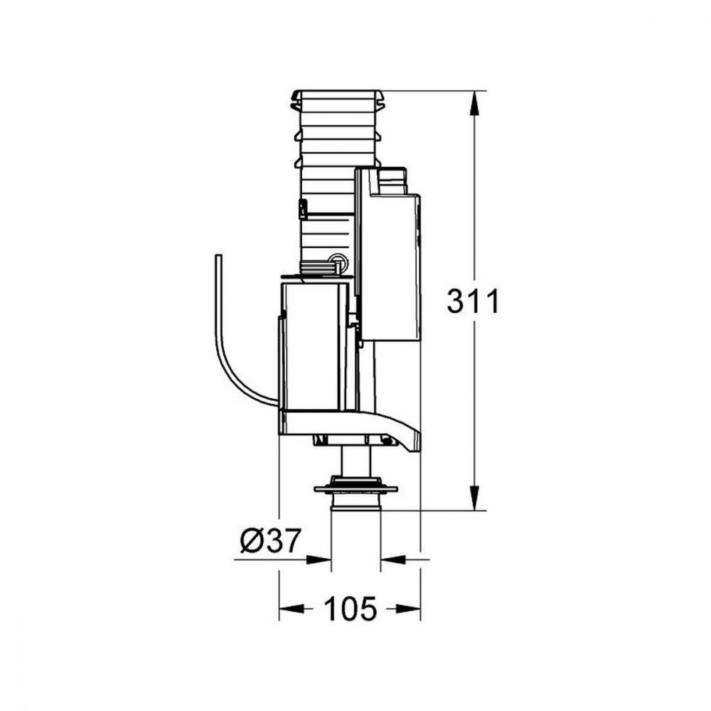 Grohe supapă de scurgere 42320000 [2]
