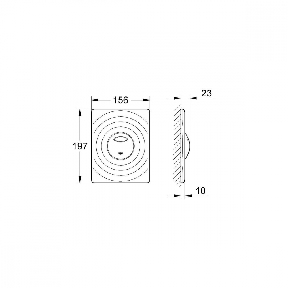 Grohe Surf buton de spălare pentru WC StarLight Chrome 38861000 [3]