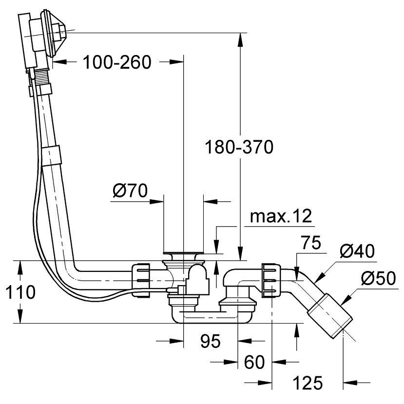 Grohe Talentofill Sifon cada cu preaplin [2]