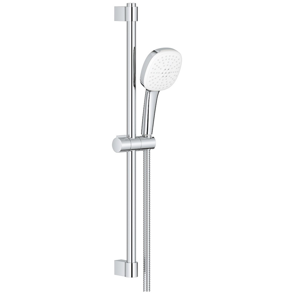 Grohe Tempesta Cube 110 Set dus cu bara 60 cm cu furtun metalic, 2 jeturi [2]