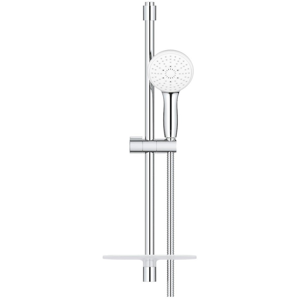 Grohe Tempesta Cube 110 Set dus cu bara 60 cm cu furtun metalic si savoniera, 2 jeturi [3]