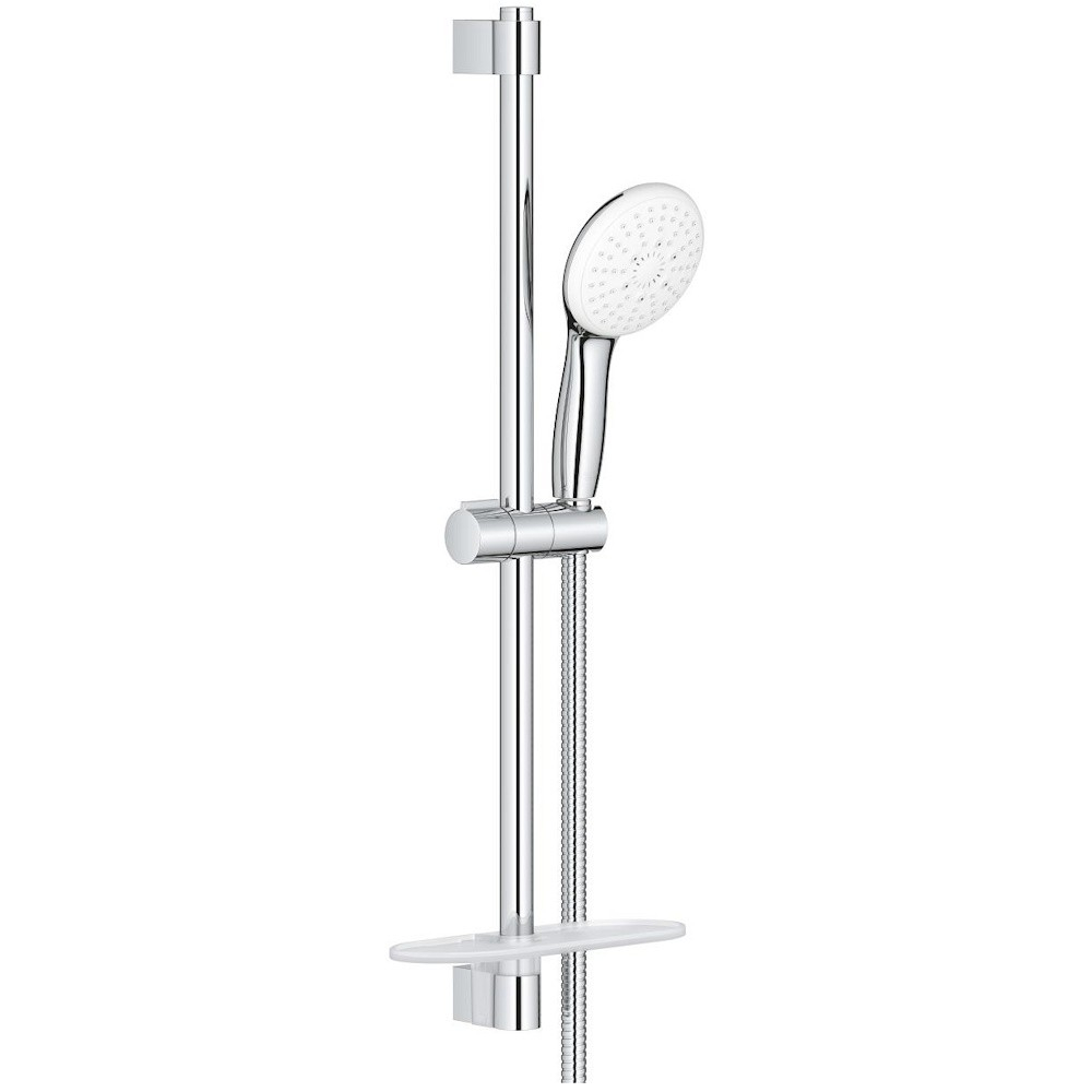 Grohe Tempesta Cube 110 Set dus cu bara 60 cm cu furtun metalic si savoniera, 2 jeturi [2]