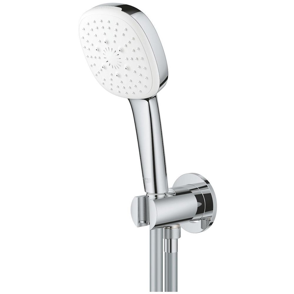 Grohe Tempesta Cube 110 Set dus cu suport si cot iesire, 3 jeturi [1]
