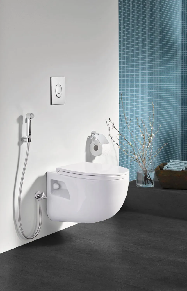 Grohe Tempesta-F Trigger 30 Dus igienic cu suport, robinet cu ventil de colt, furtun 125 cm, crom [2]