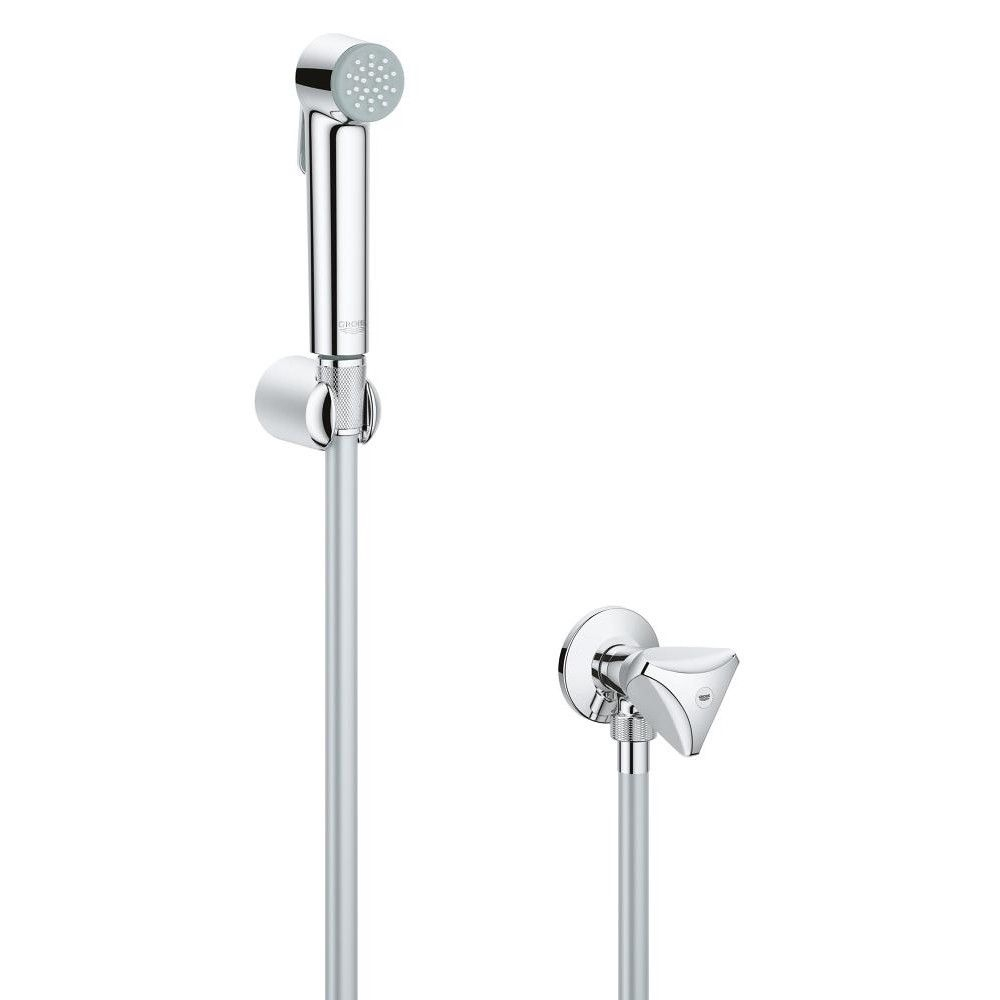 Grohe Tempesta-F Trigger 30 Dus igienic cu suport, robinet cu ventil de colt, furtun 125 cm, crom [1]