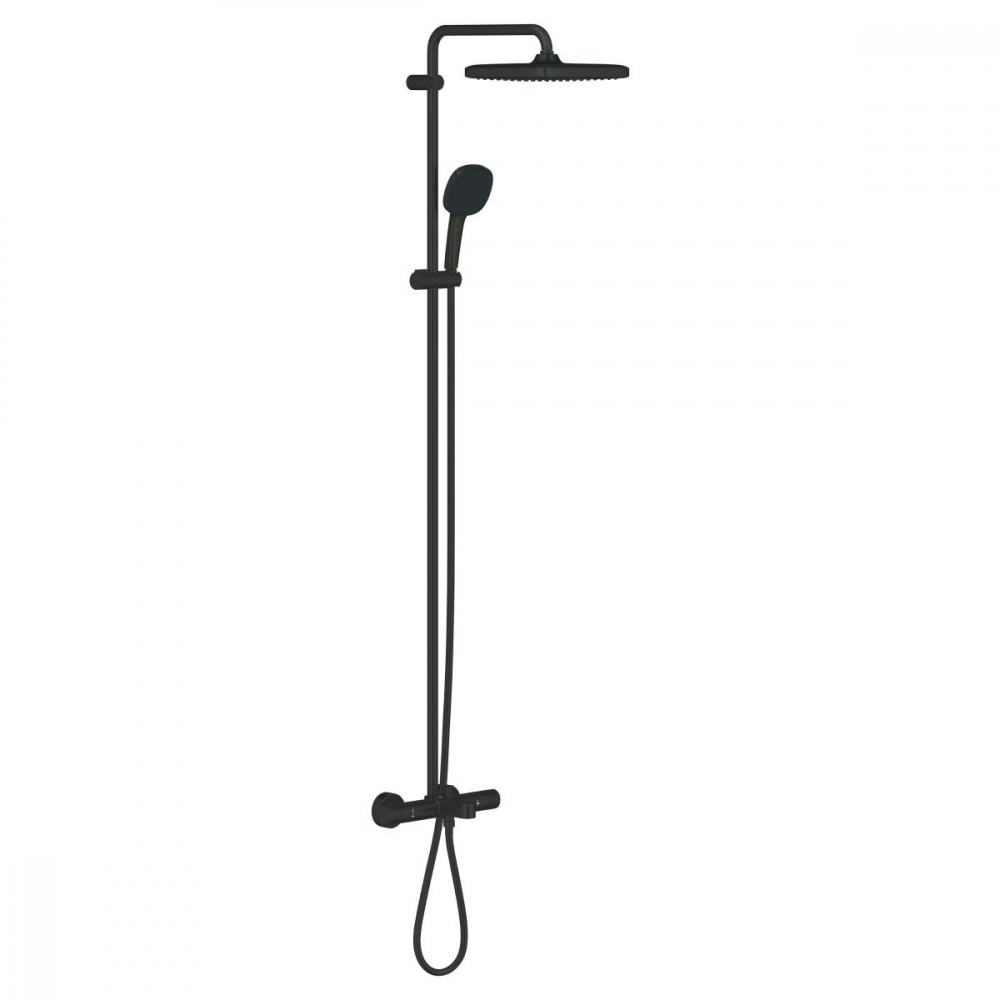 Grohe Vitalio Comfort set cadă și duș perete cu termostat da negru 269842431 [3]