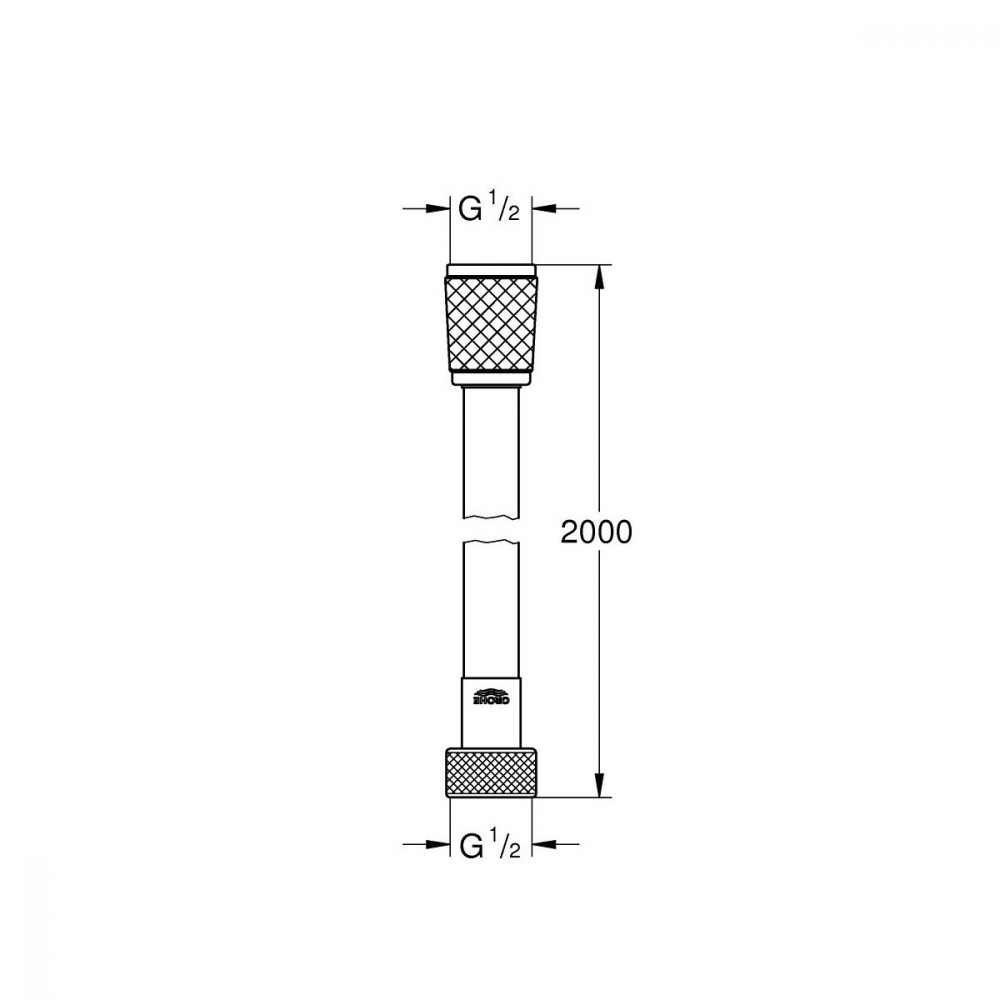 Grohe Vitalio Flex Comfort furtun de duș 200 cm crom 27173002 [2]