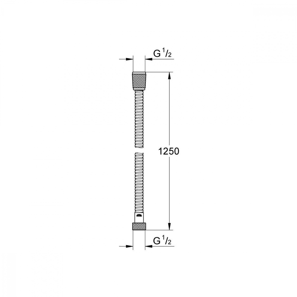 Grohe Vitalio Flex furtun de duș 125 cm StarLight Chrome 22106000 [2]