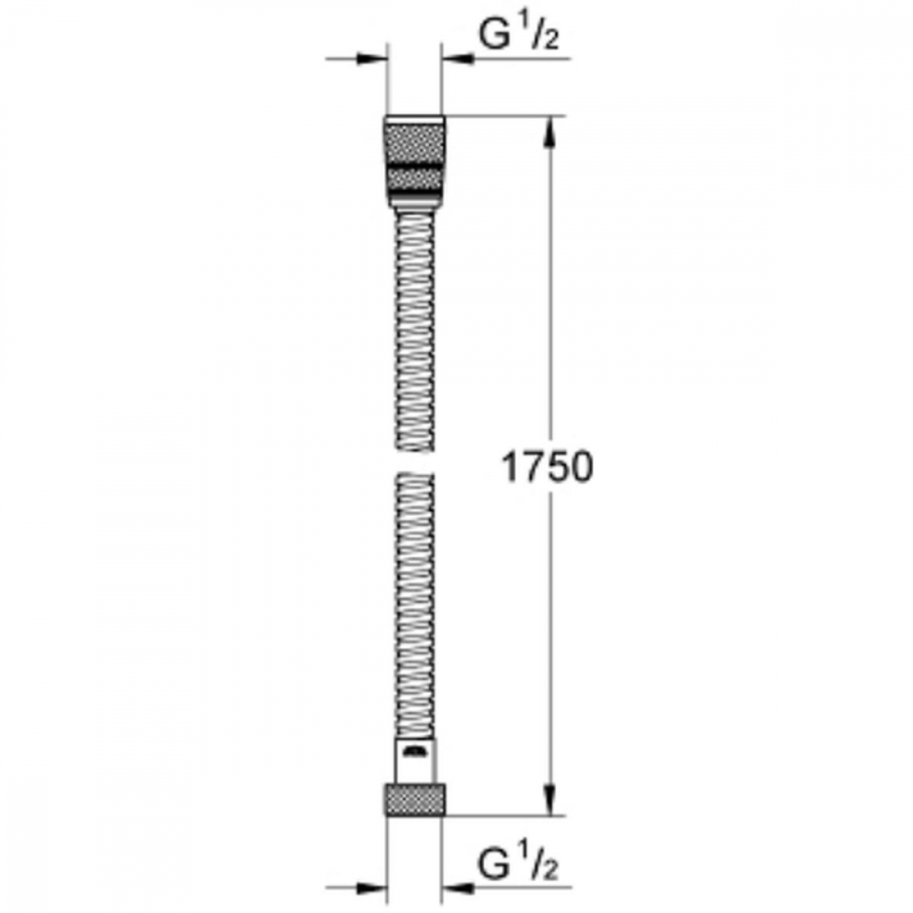 Grohe Vitalio Flex furtun de duș 175 cm StarLight Chrome 22100000 [2]