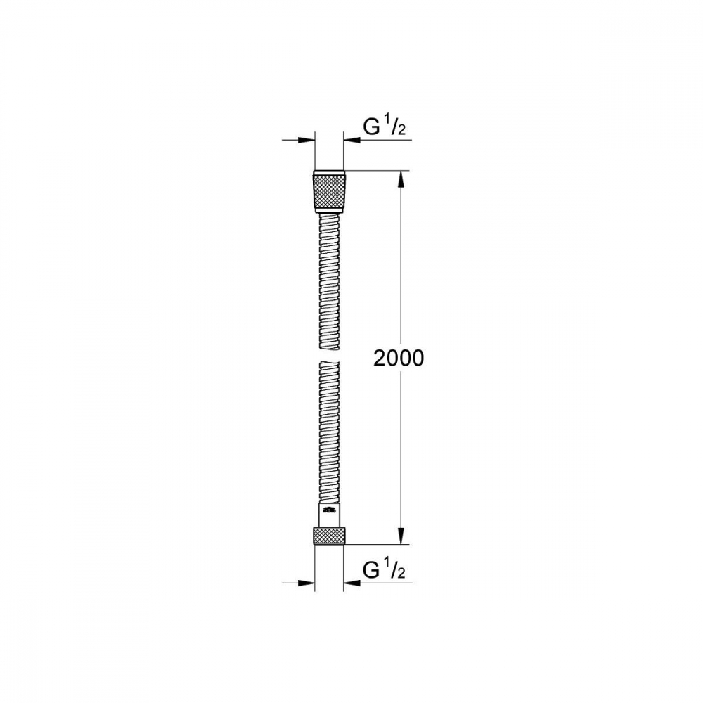 Grohe Vitalio Flex furtun de duș 200 cm StarLight Chrome 22103000 [2]