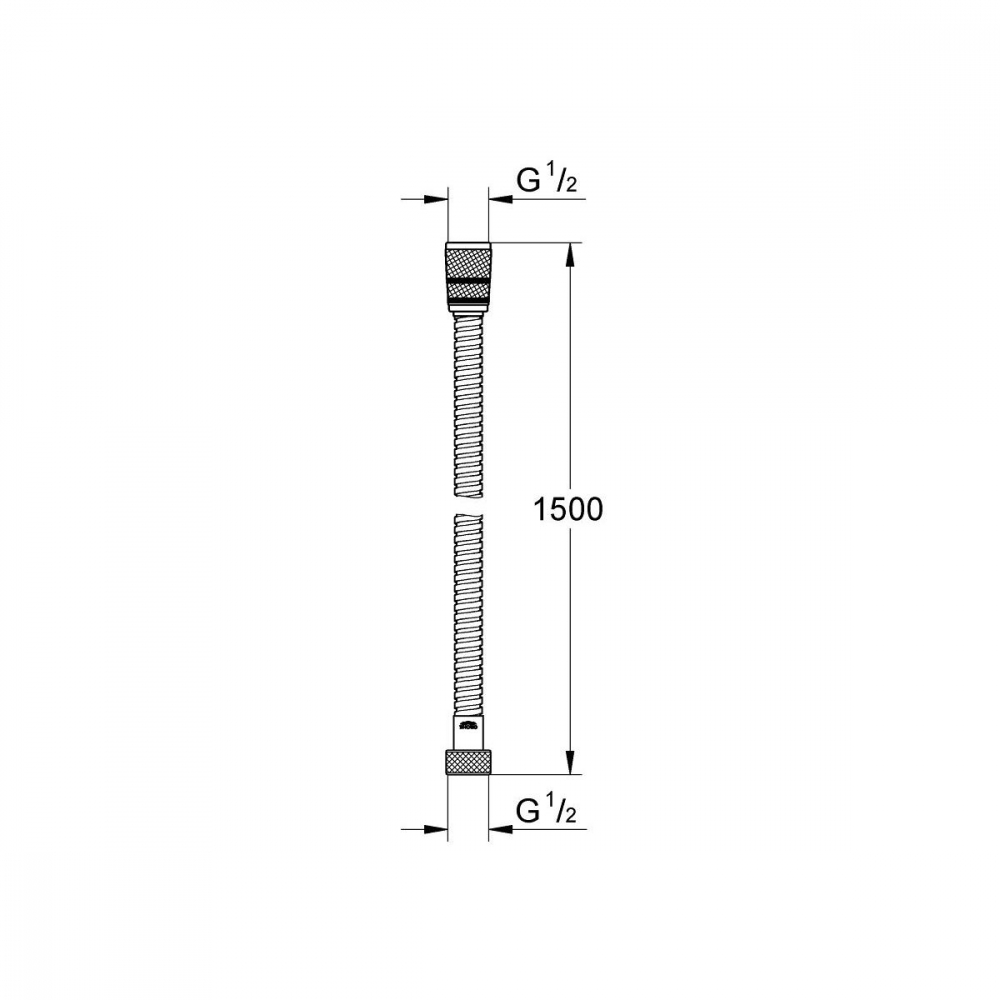 Grohe Vitalio Flex furtun de duș cm StarLight Chrome 22101000 [2]