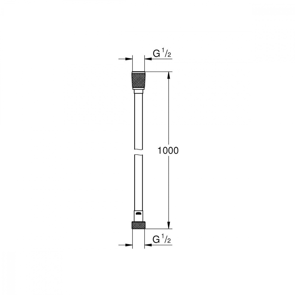 Grohe Vitalio Flex Silver furtun de duș 100 cm crom 22111000 [2]