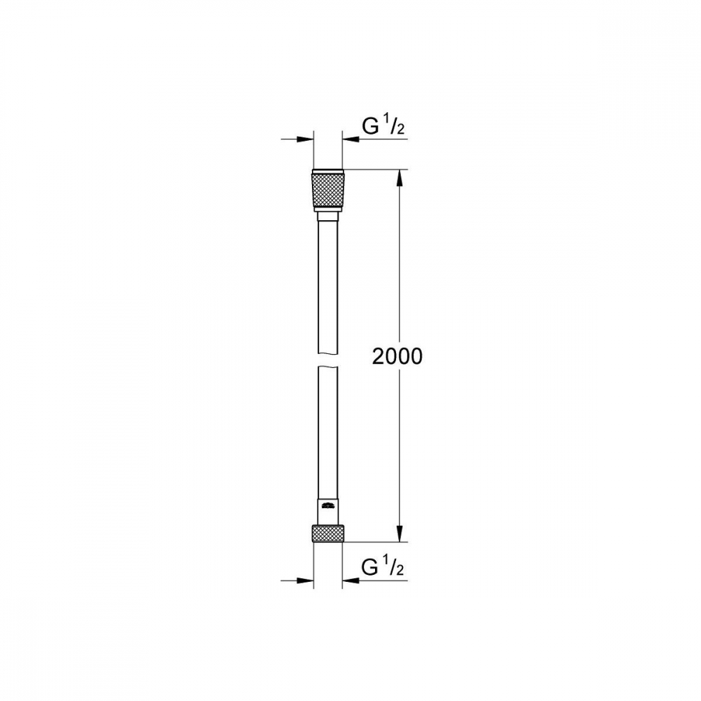 Grohe Vitalio Flex Silver furtun de duș 200 cm crom 27507001 [2]