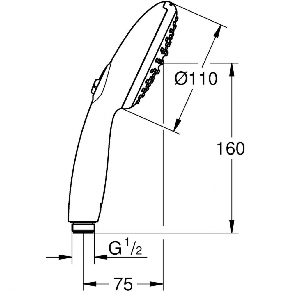 Grohe Vitalio Start duș de mână crom 26947001 [2]