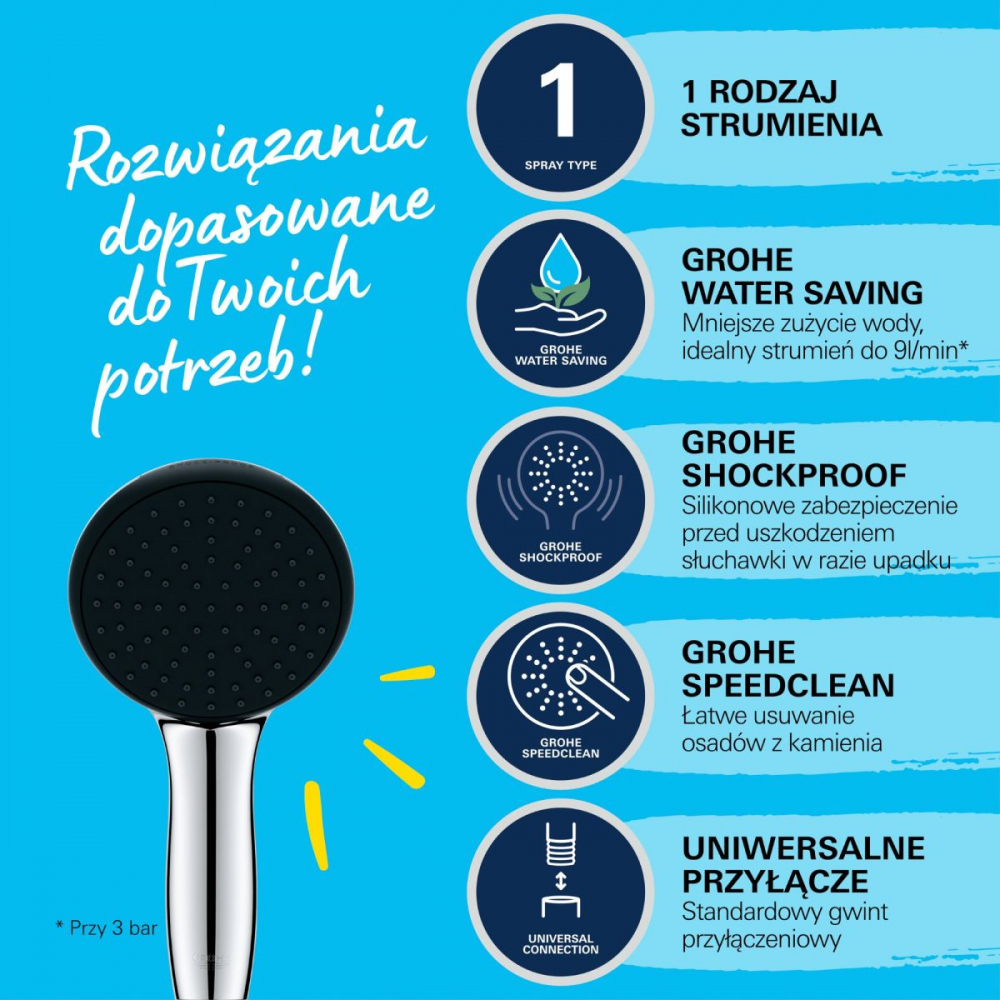 Grohe Vitalio Start set de duș perete crom 26953001 [8]