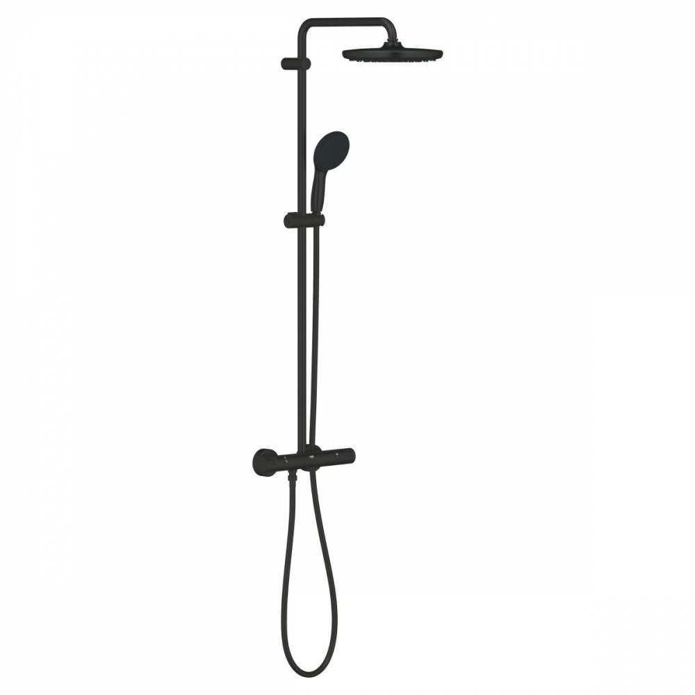 Grohe Vitalio Start System set de duș perete cu termostat da negru 266772431 [1]