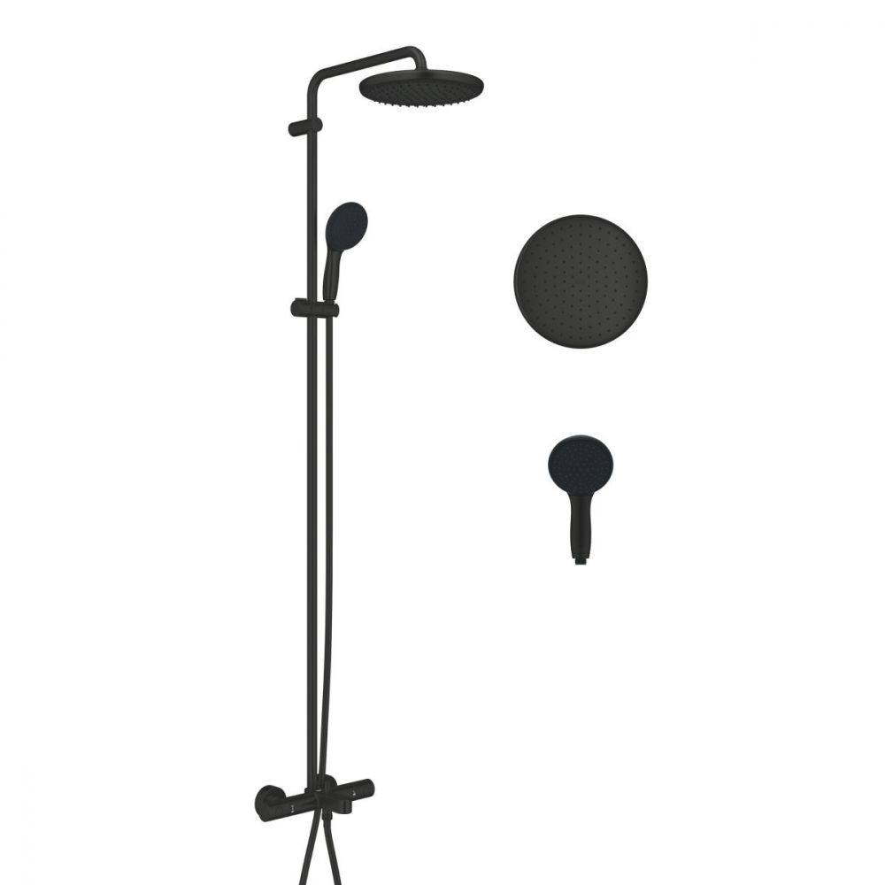 Grohe Vitalio Start System set de duș perete cu termostat da negru 269882431 [7]