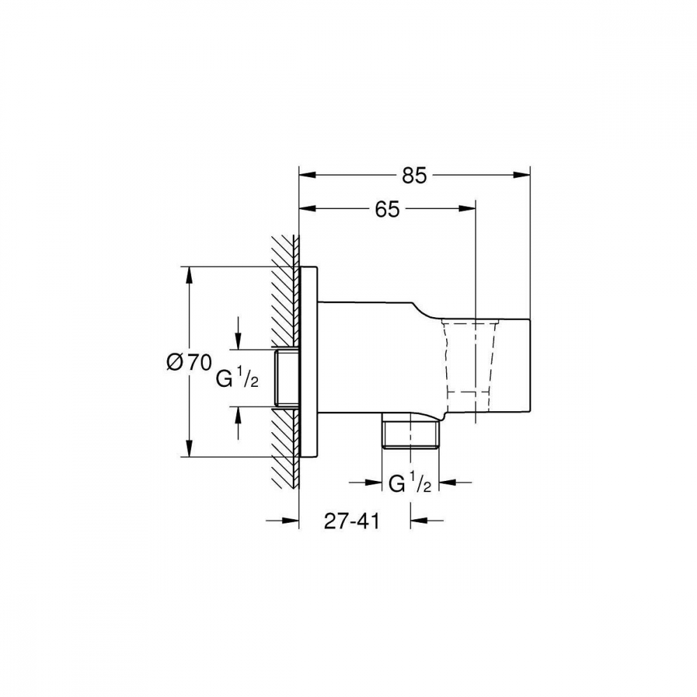 Grohe Vitalio Universal conexiune unghiulară cu mâner StarLight Chrome 26962001 [2]
