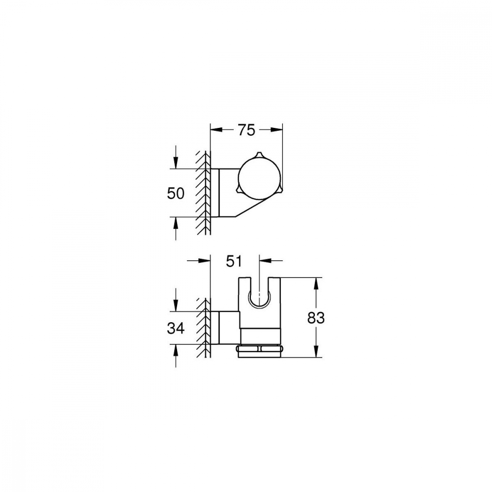 Grohe Vitalio Universal suport de duș | 26183001 [2]