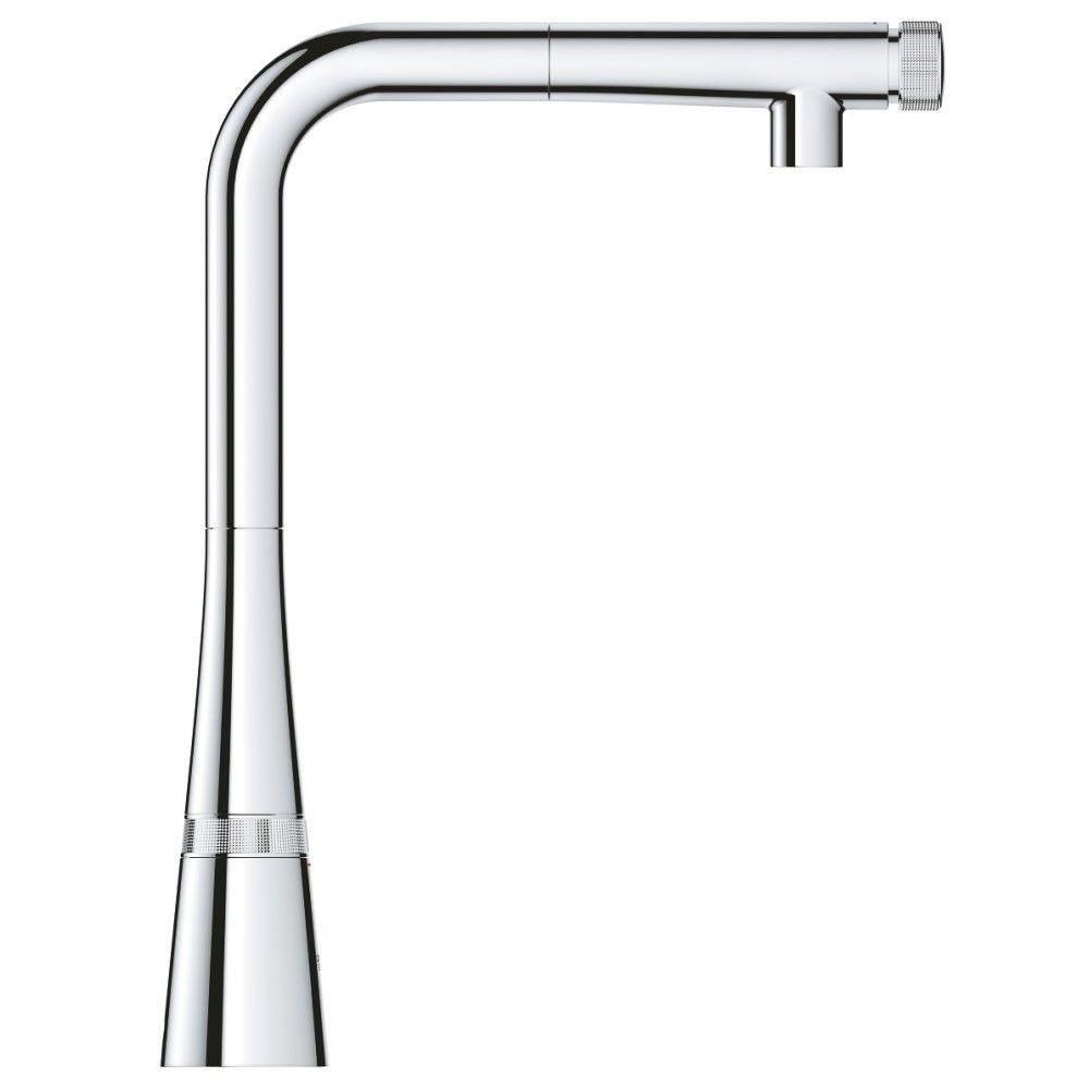 Grohe Zedra Baterie chiuveta bucatarie cu dus extractibil si buton SmartControl, crom [4]