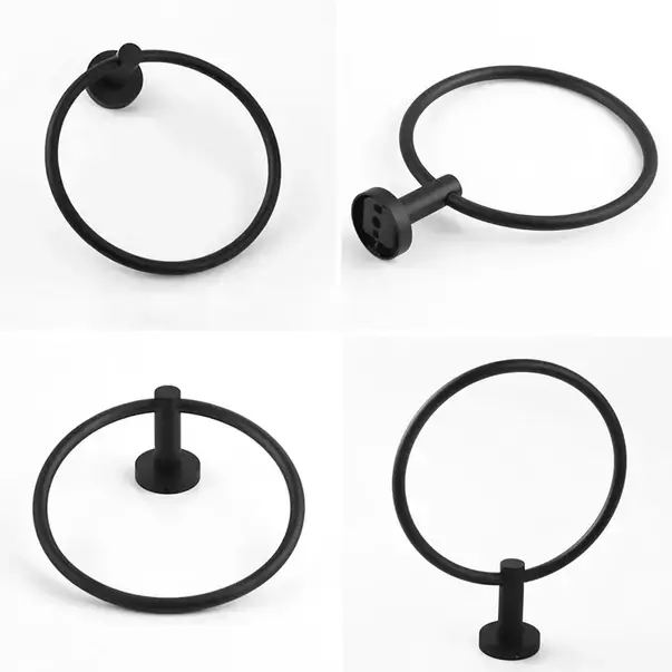 Inel portprosop rotund Rea Mist 05 finisaj negru mat [5]