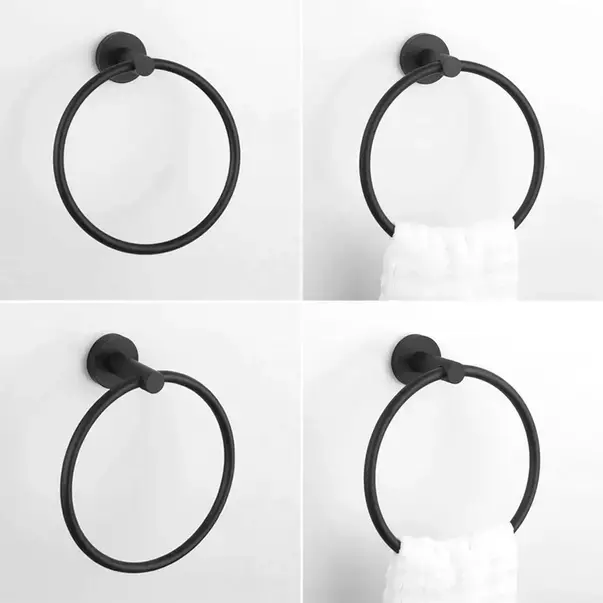 Inel portprosop rotund Rea Mist 05 finisaj negru mat [6]