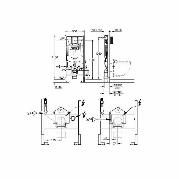 Kit detectie pentru spalare automata Grohe pentru Sensia Arena [2]
