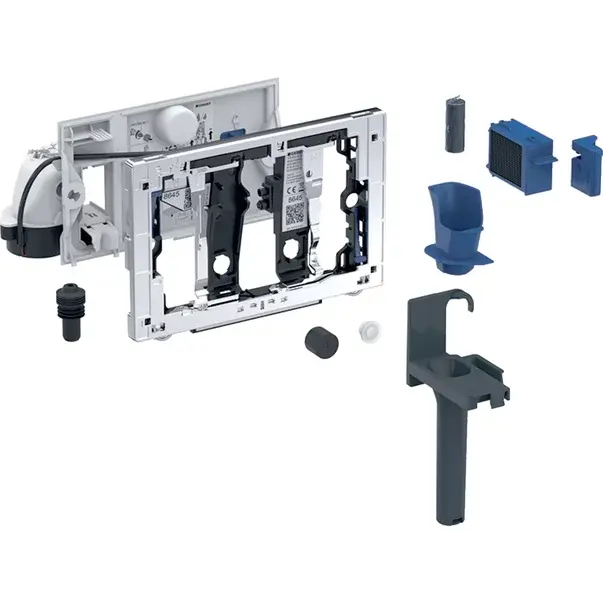 Kit Geberit DuoFresh cu declansare automata cromat lucios pentru rezervor incastrat Sigma 12 cm [1]
