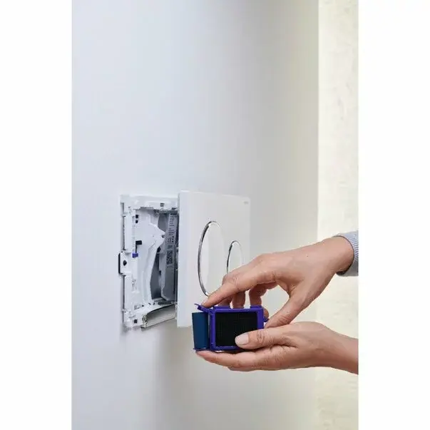 Kit Geberit DuoFresh cu declansare automata cromat lucios pentru rezervor incastrat Sigma 12 cm [5]