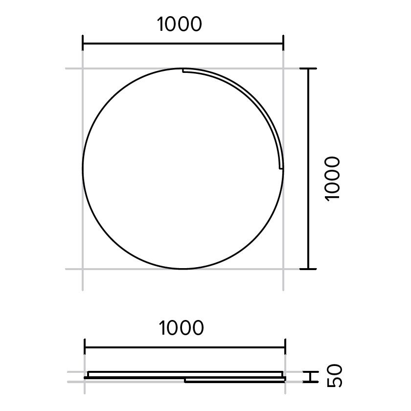 Kolpa San Orbis Oglinda cu iluminare LED Ø100 cm [9]
