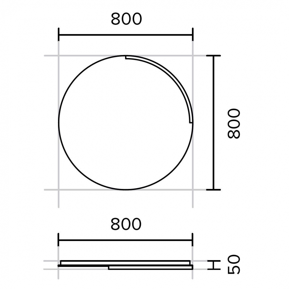 Kolpa San Orbis Oglinda cu iluminare LED Ø80 cm [8]