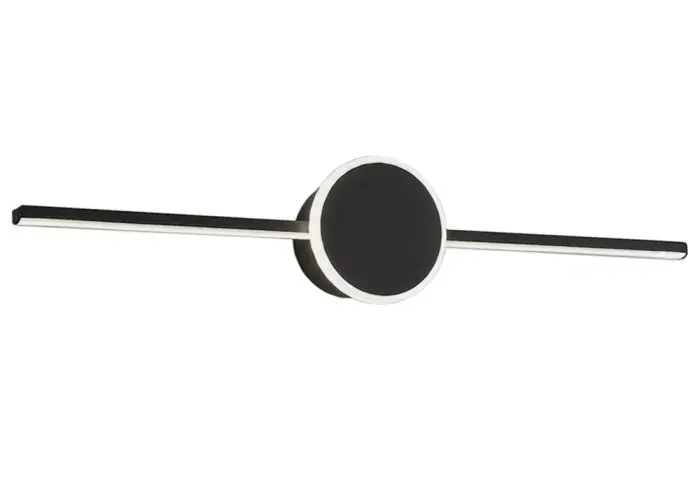 Lampa aplica de baie LED pentru oglinda APP848-1W Rotunda Negru 41cm, Rea [1]