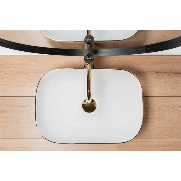 Lavoar alb/auriu pe blat Rea Belinda 46,5 cm [5]